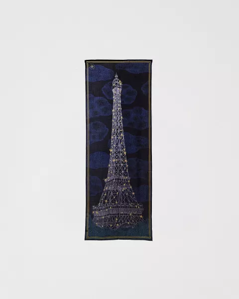 Estola 67x180cm Noche Lana y Seda - Tienda Torre Eiffel