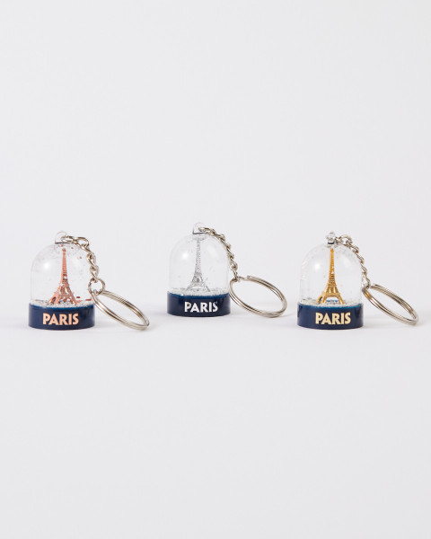 Porte-clés Boule à Neige avec tour Eiffel Cuivre