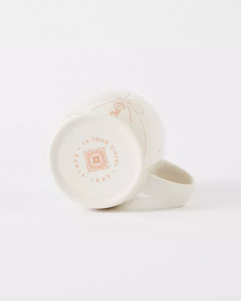 White Eiffel Tower Mug from the 330 Meters collection